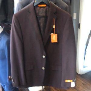 Tallia Slim Fit Sport Coat , Maroon Color